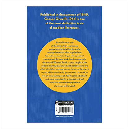 1984 by George Orwell | A Timeless Tale of Surveillance, Power & Rebellion | Classic Literature Bestseller | Must-Read Dystopian Fiction | Originial Premium Paperback Edition