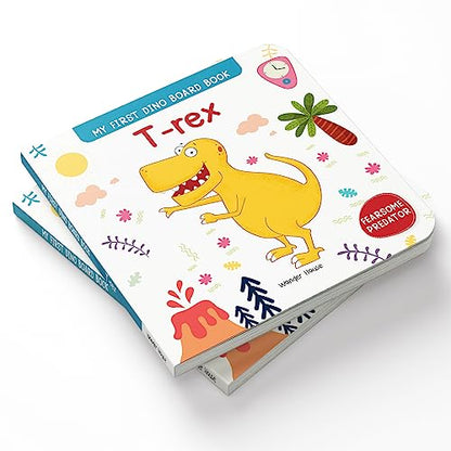 T. rex – My First Dino Board Book: Illustrated Dinosaur Picture Book for Kids | Learn Fun Facts About the Fierce Tyrannosaurus Rex with Bright Images & Simple Text | Sturdy Board Book for Toddlers & Preschoolers | Ages 2–5 Years