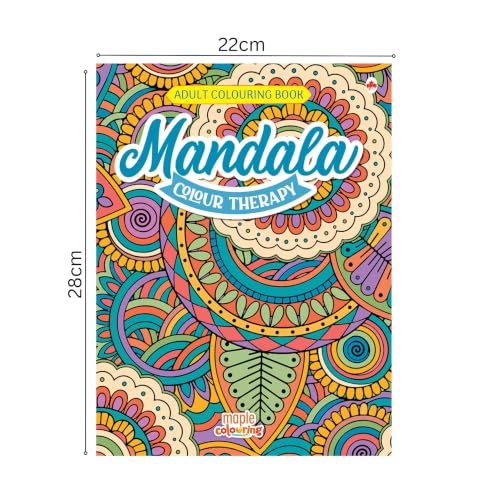 Adult Colouring Book - Mandala Colour Therapy - Colouring Activity Books for Adults - Creative Colouring Book to Reduce Stress