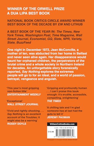 Say Nothing: A True Story Of Murder and Memory In Northern Ireland
