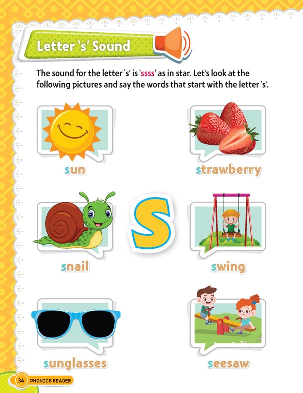 Phonics Reader Book 1 for Kids Age 3–10 | Learn Alphabet Sounds A–Z with Fun Activities | Early Reading Practice for Preschool, Kindergarten & Primary School | Colourful Illustrations & Simple Language for Beginners