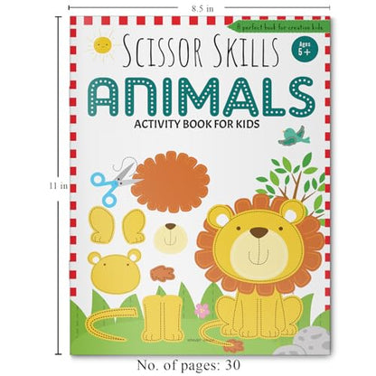 Scissor Skills: Animal (Activity Book for Kids)