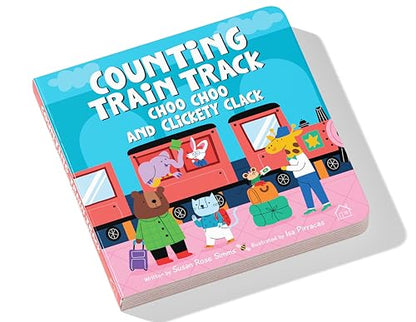 Counting Train Track – Choo Choo and Clickety Clack: A Fun Rhyming Board Book to Learn Numbers 1–10 with Trains, Tracks & Counting Fun | Bright ... for Toddlers & Preschoolers | Ages 2–5 Years