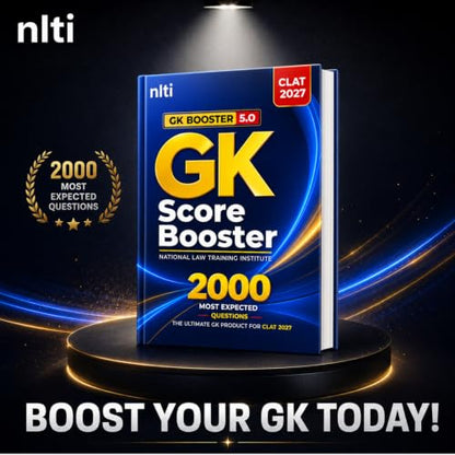 NLTI GK Score Booster Booklet for CLAT 2027 II 2000+ Most Expected GK & Current Affairs Questions for CLAT & AILET 2027