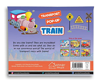 Pop-Up Transport - Train - Gorgeously Illustrated Pop-Up Book For Children - Learn About The World Of Trains And What All They Do