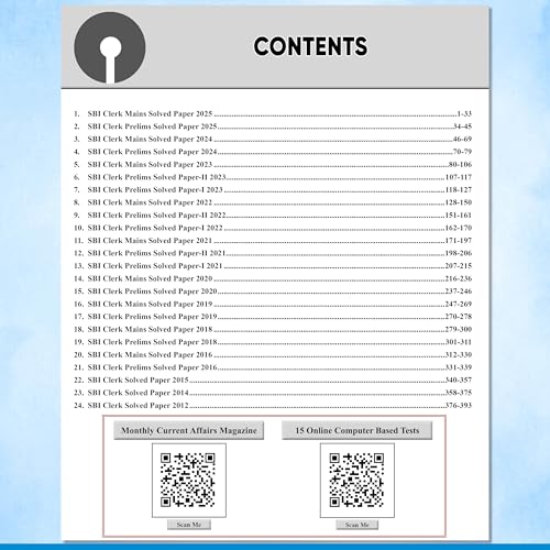 PW 24 SBI Clerk Prelims & Mains Previous Year Solved Papers (Till Nov 2025) with 15 Online CBT Tests For 2026 Exam | 3500 PYQ Questions | Fully Solved