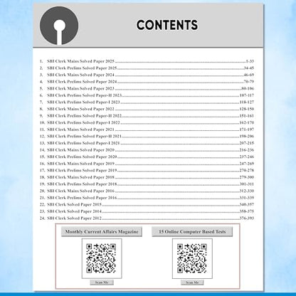 PW 24 SBI Clerk Prelims & Mains Previous Year Solved Papers (Till Nov 2025) with 15 Online CBT Tests For 2026 Exam | 3500 PYQ Questions | Fully Solved