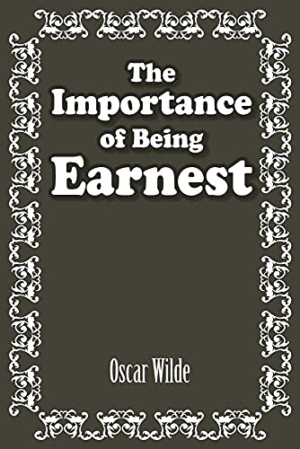 Importance of Being Earnest book cover