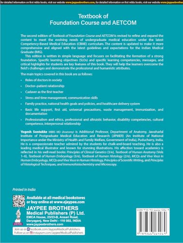 Textbook of Foundation Course and AETCOM, 2/E for MBBS 1st Year Students | Covers Professionalism, Ethics, Communication Skills, Basic Life Support, First Aid and AETCOM Modules: 1