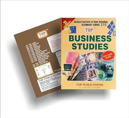 TOP NIOS Business Studies Guide Class 10 (T-215)
