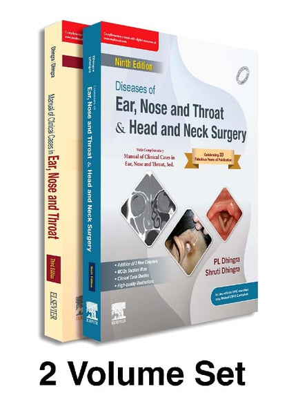 Diseases of Ear, Nose & Throat and Head & Neck Surgery, 9e with Manual of Clinical Cases in Ear, Nose and Throat, 3e (Set)