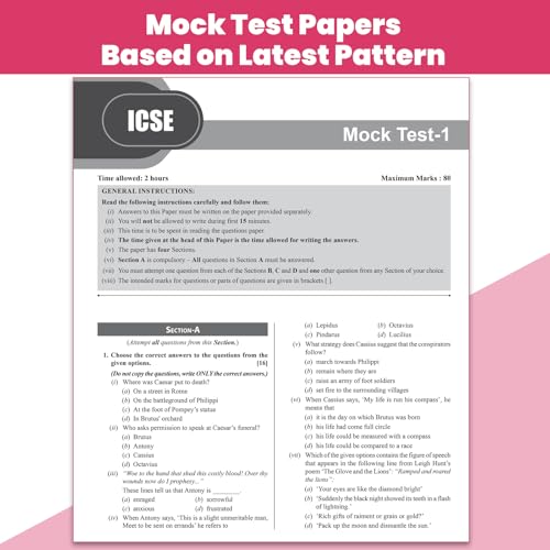 PW Class 10 ICSE Question & Concept Bank English Paper 2 (Literature) 2027 Chapterwise & Topicwise By Nupur Sharma | Narrative/ Poetic Sketch & Devices | Important Practice Questions