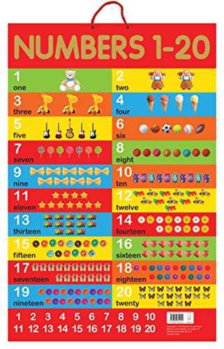 Numbers 1-20 - Early Learning Educational Posters For Children: Perfect For Kindergarten, Nursery an