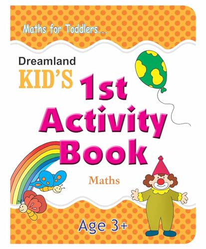 Kids 1st Activity Book – Math’s For Ages 3–4 | Fun Tracing, Counting, and Number Activities | Early Math Learning with Colorful Pictures.
