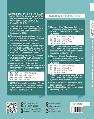 The Language of Chemistry - Playbook | Playway Method | Class 7-10 | ICSE, CBSE & SSLC | Activities, Exercises & Token Sheets