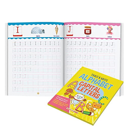 Alphabets Writing Book - Capital Letters (Practice) - Pattern Tracing - Alphabet - Early Learning - Capital Letters for Kids - Activity Book for Toddlers, Nursery, Pre School Children