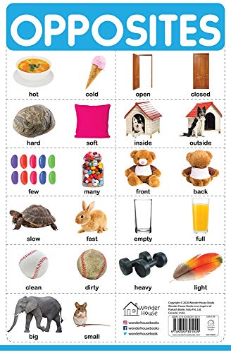 Opposites - My First Early Learning Wall Chart: For Preschool, Kindergarten, Nursery And Homeschooli book cover