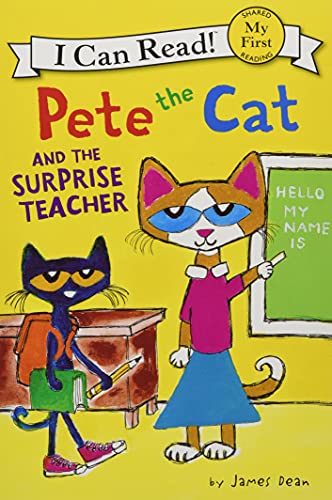 PETE THE CAT AND THE SURPRISE TEACHER book cover