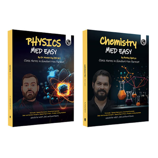 PW Physics, Chemistry Med Easy | Notes, Formulas, Tips & Tricks for NEET/JEE & Board Exams | MR Sir, Pankaj Sir Handwritten Notes Combo Set of 2 