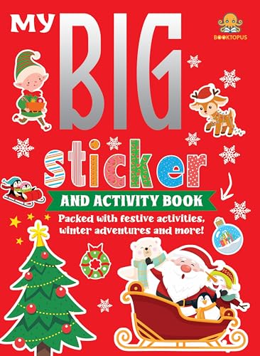 My Big Sticker And Activity Book: Christmas Sticker and Activity Book - Learning Activity Books for Kids 4+ Years - Early Learning Books