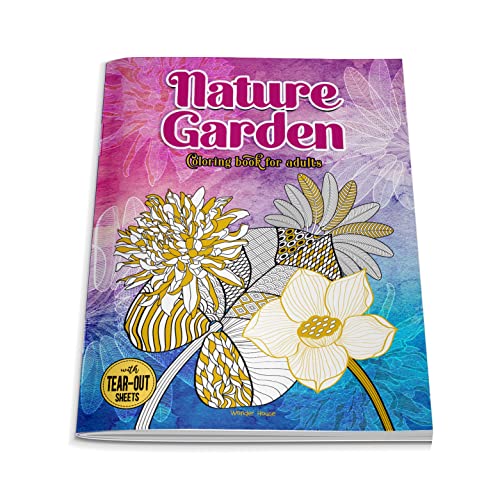 Nature Garden Coloring Book for Adults book cover