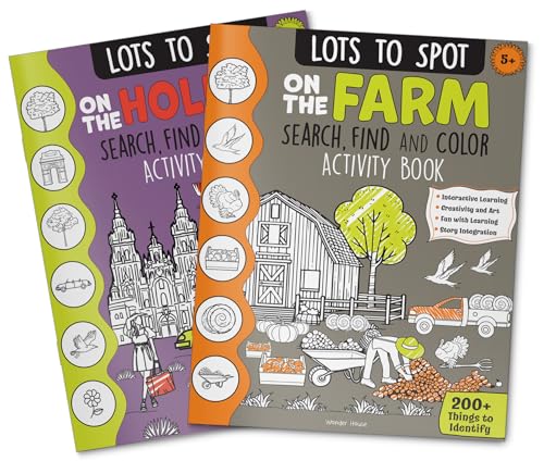 Lots to Spot On The Farm: Search, Find and Color Activity Book
