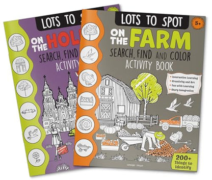 Lots to Spot On The Farm: Search, Find and Color Activity Book