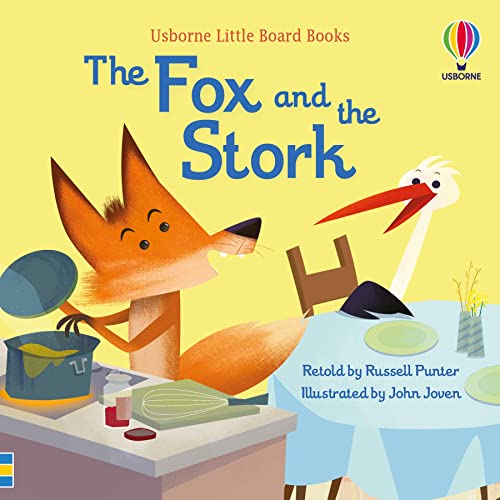 USBORNE LITTLE BOARD BOOKS: THE FOX AND THE STORK book cover
