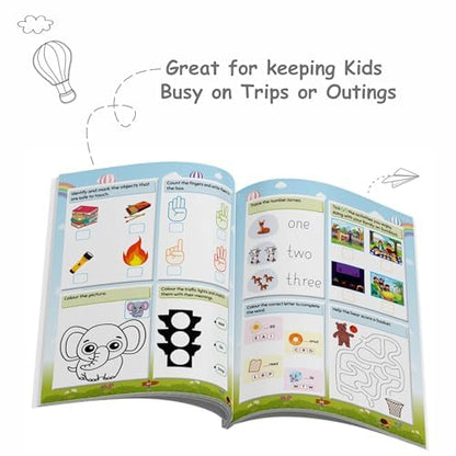 200+ Adventure Activity Book for Kids, Early Learning Educational Book with 500+ Free Worksheets & Parenting Tips, Brain Booster Books for Kids 3 - 4 Years