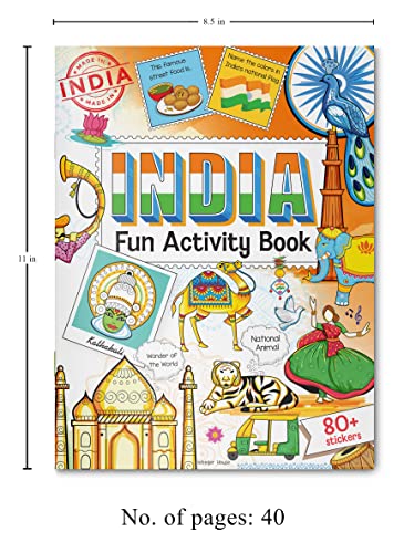 India: Fun Activity Book for Children | Explore Culture, Monuments, Festivals & Maps | Ages 5–10 | 3+ Hours of Interactive Learning and Discovery