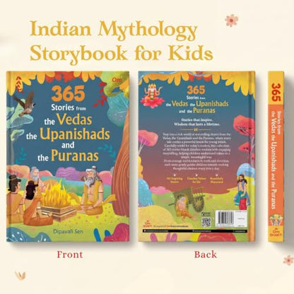 365 Stories from the Vedas: The Upanishads and the Puranas - Indian Mythology Storybook for Kids | Ancient Indian Wisdom | Spiritual Tales | Life Lessons | Colourful Illustrated for Children
