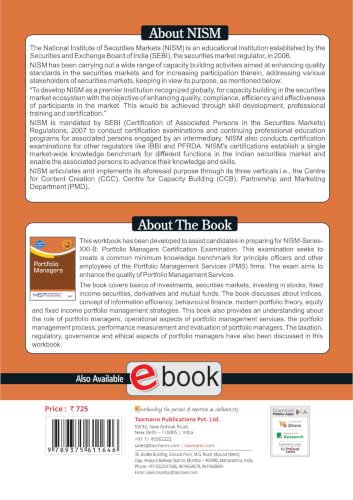 NISM X Taxmann's Portfolio Managers – Practice-Grade Guide to Portfolio Management in India—Spanning Asset Classes | Portfolio Theory | Risk | Strategy | Performance | SEBI Regulatory Framework