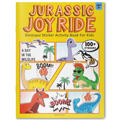 Jurassic Joyride Dinosaur Sticker Activity Book For Kids
