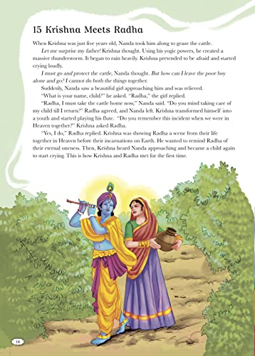 365 Krishna Stories: Tales of Lord Krishna’s Miracles, Wisdom & Devotion | Inspiring Hindu Stories for Kids & Families | Illustrated Storybook from the Bhagavad Gita & Puranas | Ages 8+