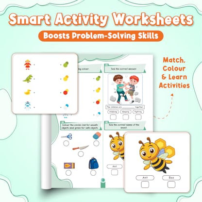555 Adventure Activity Book for Kids, Theme Based Activity with Puzzles, Mazes, Scribbles & Brain Games, Includes 500+ Free Worksheets & Parenting Tips