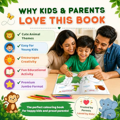 Super Jumbo Colouring Book (Animals & Birds)