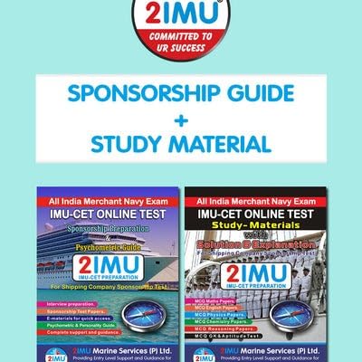 IMU CET SELF PREPARATION PACK (STUDY MATERIAL + SPONSORSHIP GUIDE) , with Test Series Subscription || 2IMU® Join Merchant Navy