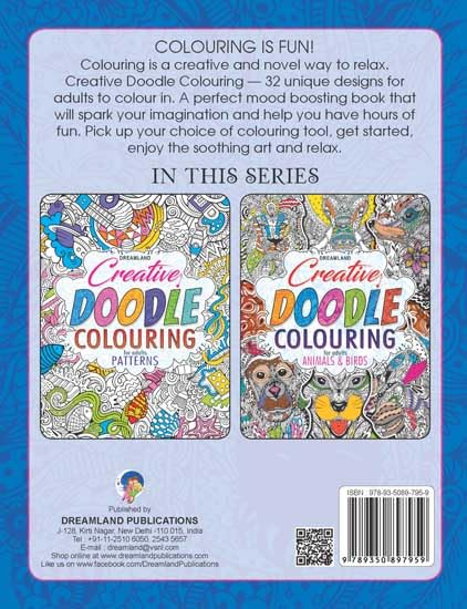 Animals & Birds Creative Doodle Colouring Book for Beginners and Adults | Intricate Wildlife Patterns for Relaxation and Creativity | Printed on High-Quality Paper for Pencil, Gel Pen & Marker Use