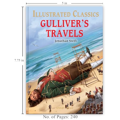 Gulliver Travels : Illustrated Abridged Children Classics English Novel with Review Questions