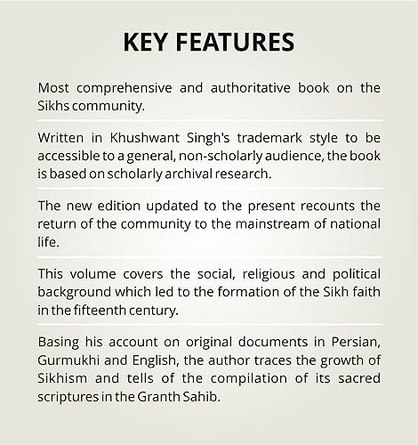 A HISTORY OF THE SIKHS VOL 1 (SECOND EDITION) (OIP)