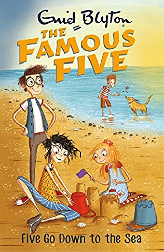 FAMOUS FIVE: 12: FIVE GO DOWN TO THE SEA (STANDARD) by Enid Blyton book cover