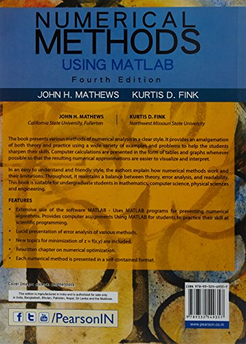 Numerical Methods Using Matlab 4e