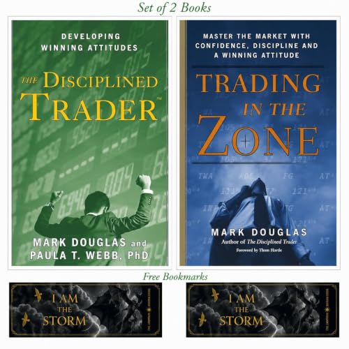 TRADING IN THE ZONE & Discipline Trader (Pack of 2) Book with bookmarks (Trading disciplined Series)