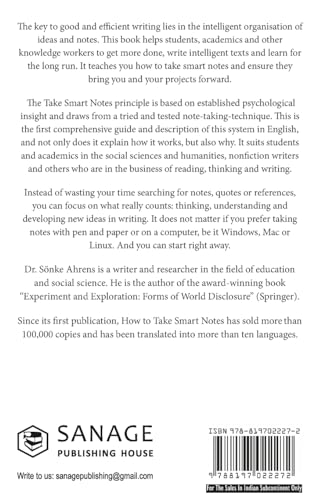 How to Take Smart Notes: One Simple Technique to Boost Writing, Learning and Thinking