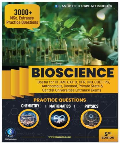 IIT JAM Biotechnology Books - Bioscience Practice Question Bank (PCM) | 3000+ Topic Wise Sorted Previous Year Questions | Useful For IIT JAM, GAT B, TIFR, CUET PG & MSc Entrance Exam | IFAS