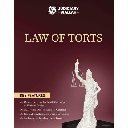 PW Judiciary Law of Torts | Complete Guide For Judicial Service Exam Prep | Case Laws, Legal Maxim, In-Depth Coverage of Key Concepts & Detailed Analysis For Aspiring Judges [Paperback] PW (PW )