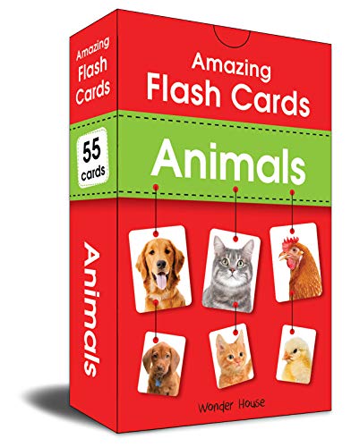 Amazing Flash Cards Animals: Early Development of Preschool Toddler (55 Cards) book cover