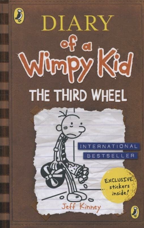 Diary of a Wimpy Kid: The Third Wheel (Book 7) by Jeff Kinney book cover