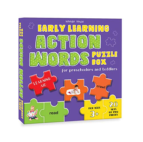 Early Learning Action Words Puzzle Box For Preschoolers And Toddlers - Learning Aid & Educational To