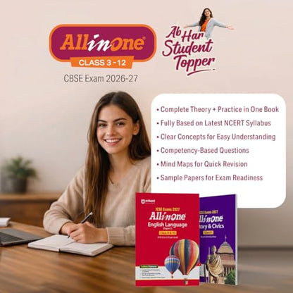 Arihant All in One Information Technology (402) Class 10 for CBSE Exam 2026-27 | NCERT Based Complete Theory, Practice Exercises, CBQs, A-R, Sample Papers & Mind Maps | Revised Edition Latest Syllabus